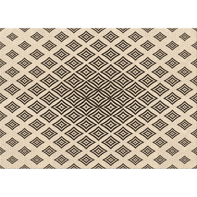 Ahgly Company Tapis Rectangulaire d'Intérieur Lavable en Machine Transitionnel Brun Café, 5 Pieds x 7 Pieds