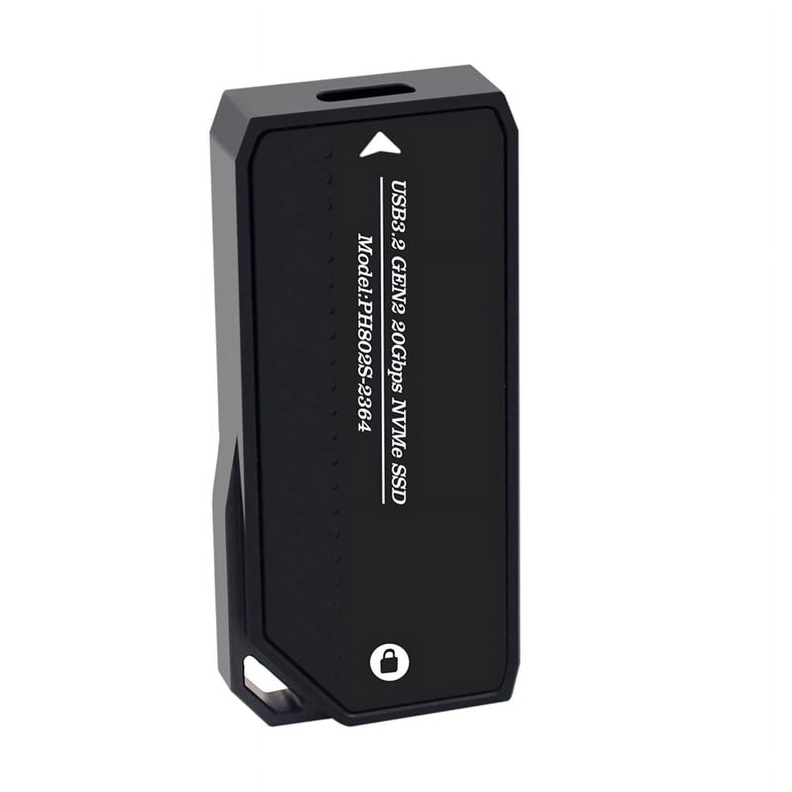 M.2 NVMe SSD Enclosure 20Gbps USB 3.0 Type C PCIe External Case USB3 M2 Storage Box Cover Solid State Hard Drive Disk,B