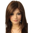 thumbnail image 1 of Longue Perruque Droite Synthétique Naturelle pour Fille, Perruque Mode Brune à Cheveux Longs, 1 of 3