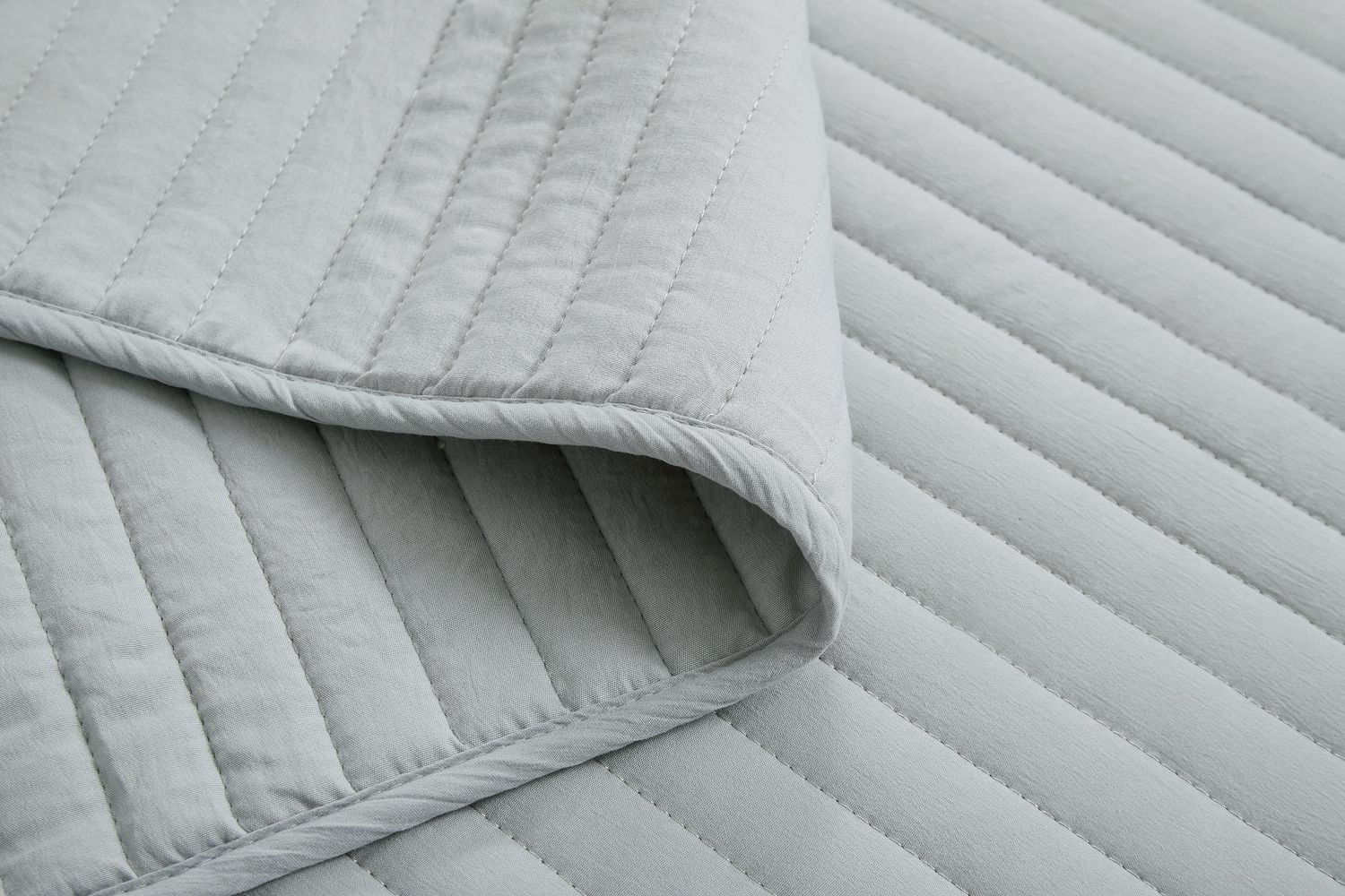Chaps 3pc Quilt Set Grey King