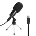 thumbnail image 2 of Professional Studio Microphone USB Metal Condenser Recording Microphone with Cardioid Studio Recording Mic for PC, 2 of 8