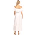 thumbnail image 2 of Women's Boho Peasant Dress Off Shoulder Short Sleeve Ruffle Maxi Dresses, 2 of 5