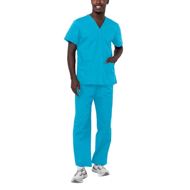 Adar Universal Unisex Scrubs - Unisex Drawstring Scrub Set