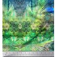 thumbnail image 2 of Soimoi Japan Crepe Satin Fabric Branch & Colorful Parrot Panel Print Fabric by The Yard 42 Inch Wide, 2 of 3