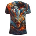 thumbnail image 4 of Qertyioot T-shirt Décontracté d'Été pour Hommes à Col Rond Imprimé pour la Fête des Pères, 4 of 5