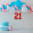 thumbnail image 2 of Miangastore 2 Pcs Ballons Chiffres 1 et 2 Ballons en Aluminium Décorations de Fête, 2 of 9