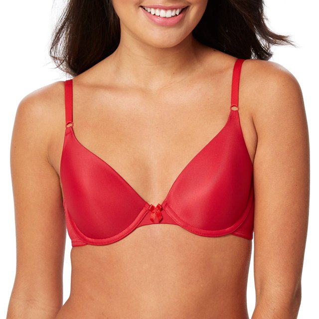 Maidenform Soutien-Gorge T-Shirt Ajusté One Fab Fit pour Femmes, 36B, Rouge Caméra
