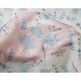 thumbnail image 4 of oneOone Silk Tabby Sky Blue Fabric Leaves & Flower Sewing Craft Projects Fabric Prints By Yard 42 Inch Wide, 4 of 4