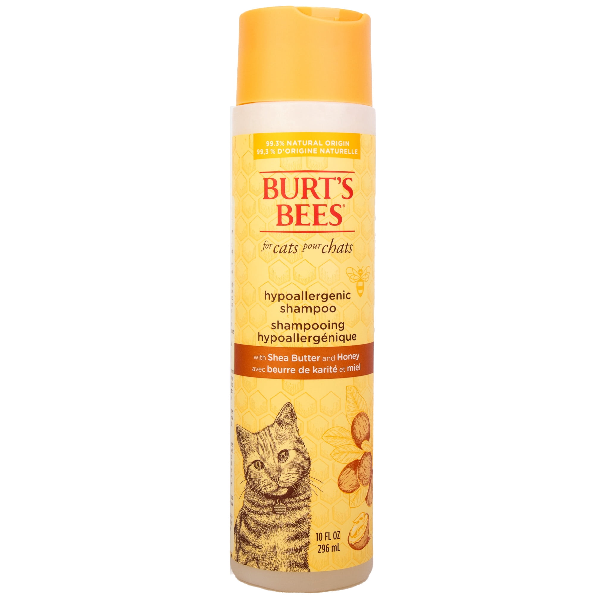 Shampooing hypoallergénique pour chats Burt's Bees au beurre de karité et miel 10 fl oz