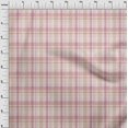 thumbnail image 4 of oneOone Viscose Jersey Light Pink Fabric Check Brush Stroke Sewing Craft Projects Fabric Prints By Yard 60 Inch Wide, 4 of 4