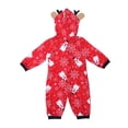 thumbnail image 4 of Ensemble de Pyjamas Assortis pour la Famille Combinaison de Nuit Sweat à Capuche Flocon de Neige, 4 of 6