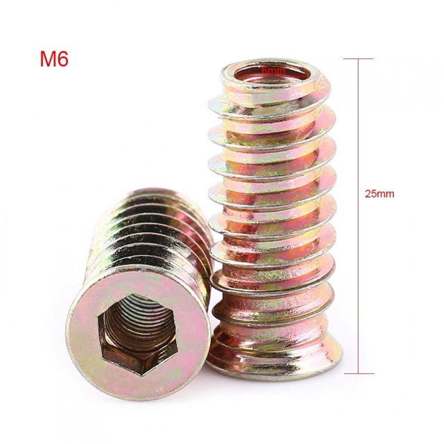 Wood Nut, Furniture Nut Rust Protection Hex Socket Durable For Woodworking For Wood Furniture
