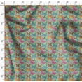thumbnail image 4 of Soimoi Moss Georgette Fabric Stripes & Butterfly Decor Fabric Printed Yard 42 Inch Wide, 4 of 5