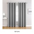 thumbnail image 3 of Xingzhi 2 Pcs Ambiance Colorée avec Rideaux Occultants en Diverses Couleurs Gris Clair 132*160, 3 of 6