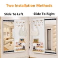 thumbnail image 4 of Hidden Wall Mirror  2 in 1 Full Length Mirror, Entryway Wall Mounted Cabinet with Sliding Pegboard Display Shelf for Entryway Bedroom Living Room Decorative, 4 of 8