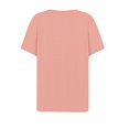 thumbnail image 5 of Yuyuzo Womens Summer Tops Notch V Neck Button Tunic Tops Short Sleeve Loose Summer Basic Tee Shirts, 5 of 5