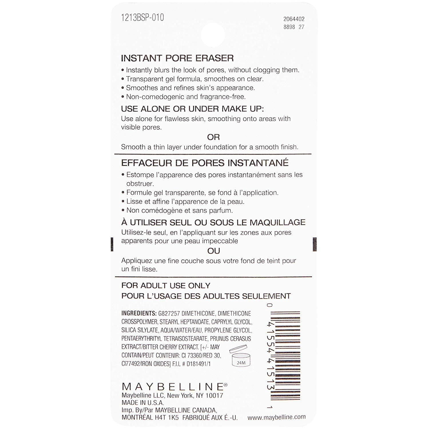 Maybelline New York Baby Skin®, Effaceur de Pores Instantané®