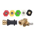 thumbnail image 2 of Almencla Haute Pression Embout de Buse Adaptateur Nettoyeur Professionnel Réglable Facile Installer 5 Angles 5 Buses, 2 of 8