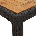 thumbnail image 3 of vidaXL Table de Jardin Noire 250x100x75 cm en Rotin Poly, 3 of 4