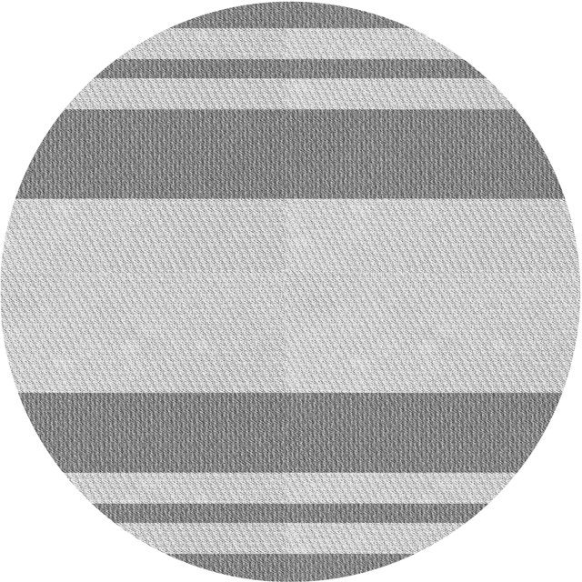 Ahgly Company Tapis de Zone Rond Gris Transitionnel pour Intérieur Lavable à la Machine, 4 Pieds Rond