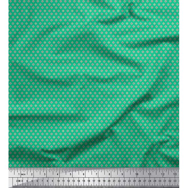 Soimoi Cotton Voile Fabric Plus Sign Small Print Sewing Fabric Yard 42 Inch Wide