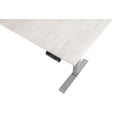 thumbnail image 3 of EFFYDESK Executive L-Shaped Height Adjustable Home Office Computer Standing Desk with Cable Management Tray (71"×71") Oak White on Grey Frame, 3 of 5