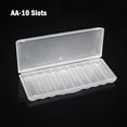 thumbnail image 1 of 1Pcs Hard Plastic Case Container Bag Case Organizer Box Case Holder Storage Box Cover 10 Slot Aa Aaa Battery Box, 1 of 6
