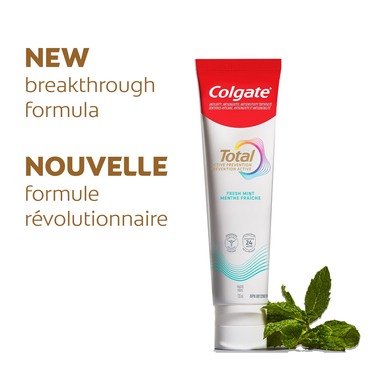 Colgate Total Active Prevention Fresh Mint Toothpaste, 120 ml