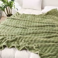 thumbnail image 2 of Suncoda Blanket, Solid Colour Flannel Rabbits Hair Blanket Nap Cover Blanket Heavy Sofa Blanket Velvet Blanket, 2 of 8