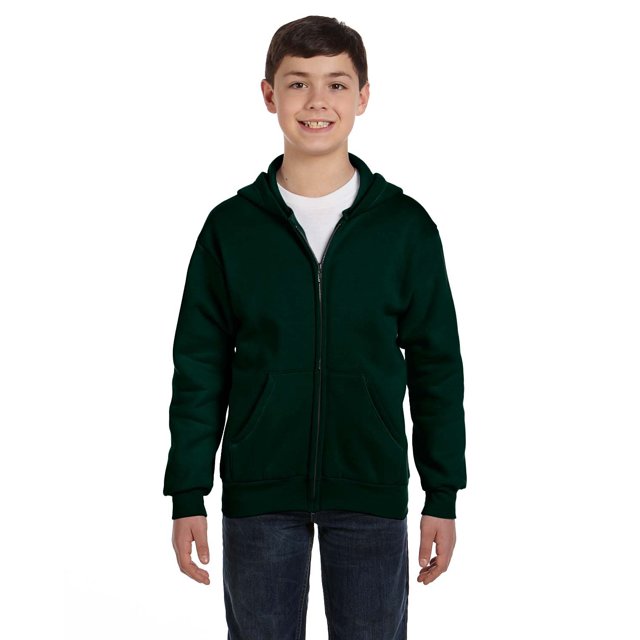 Youth EcoSmart 50/50 Full-Zip Hooded Sweatshirt