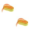 thumbnail image 2 of Transemion Anti Glissement Raquette Rouleau Tennis Poignée Bande d'Emballage Jaune Fluorescent 110x2.5x0.2CM 2Set, 2 of 6