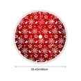 thumbnail image 3 of 35 Inch Christmas Tree Skirt Christmas Tree Bottom Decoration Tree Skirt For Merry Christmas Party Christmas Snowflake Decoration, 3 of 6