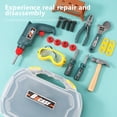 thumbnail image 4 of LSLJS Little Engineer Portable Repair Box Toy Set Simulation Wrench Chainsaw Children's Repair Tool Toys 19-Piece Set, Kids Toys, 4 of 8