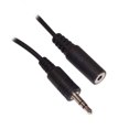 thumbnail image 1 of 10 ft. BlueDiamond 3.5mm Headphone Cable Extension M/F - Black, 1 of 2
