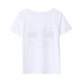 thumbnail image 3 of MERIGLARE T-Shirt Doux à Manches Courtes Imprimé - Blanc, S S, 3 of 9