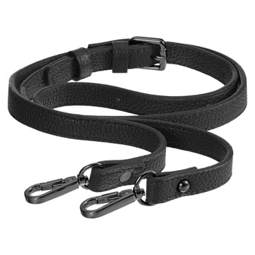 Unique Bargains Poignées de Sac à Main en Cuir/sangle Réglable de Remplacement pour Sacs à Bandoulière, 41-51 Pieds de Long (Noir)