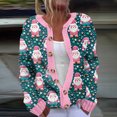 thumbnail image 1 of Wiyuqeen Santa Clubs Womens Sweaters Open Front Button Down Knit Cardigans Long Sleeve Merry Christmas Jacket Coats Plus Size Ugly Coats, 1 of 3