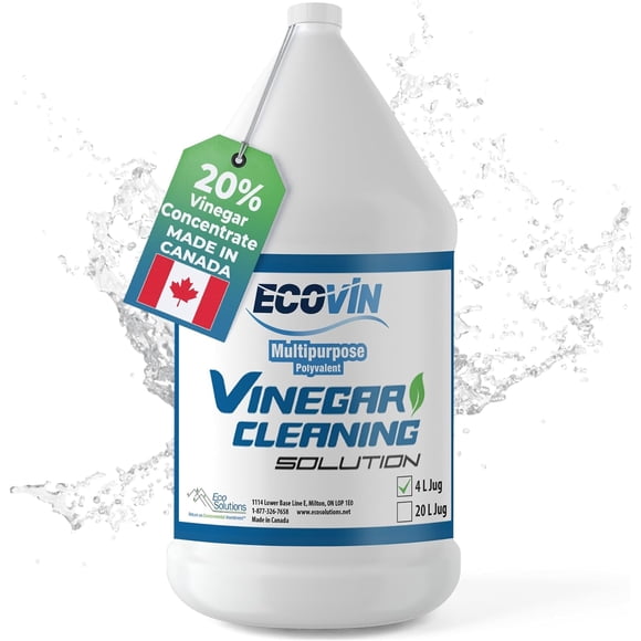 All Purpose Vinegar Cleaning Solution – by Eco Solutions is a Multi Use Home & Garden Cleaner, 20% Vinegar concentrate - 4 Litre Jug