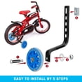 thumbnail image 4 of Kids Training Wheels for 20 Inch Bike Flash Bike Training Wheels Bicycle Training Wheels with Stabilizers Mounted Kit, 4 of 7