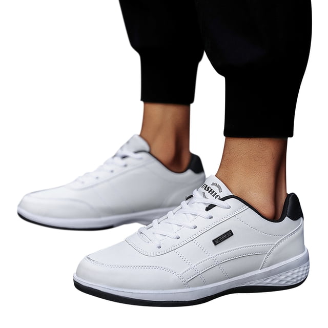 Dakaela Chaussures de Course pour Hommes Imperméables Tennis Randonnée Espadrilles Mode Antidérapantes Gym Travail Chaussures Blanches 11