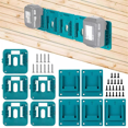 thumbnail image 1 of Lot de 10 Support de Rangement pour Batterie Compatible avec Makita 14.4V 18V Support Mural pour Outils de Batterie Li-Ion, 1 of 5