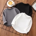 thumbnail image 4 of Zhuashum Hauts pour Garçon 1-2 Ans Camisole pour Enfants Nouvelle Chemise Élégante à Col Rond T-Shirt à Manches Longues T-Shirt Cool Vêtements pour Garçons Gris, 4 of 4