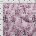 thumbnail image 2 of oneOone Polyester Spandex Purple Fabric Nautical Prints Sewing Material Print Fabric By The Yard 56 Inch Wide, 2 of 3