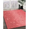 thumbnail image 3 of Ahgly Company Tapis d'Aire Intérieur Lavable à la Machine, Carré, Transitionnel, Rouge, 6 Pieds Carré, 3 of 7