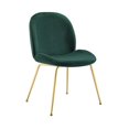 thumbnail image 1 of Chaise en velours vert Heavenly Collection pour salle à manger, 1 of 3