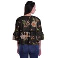 thumbnail image 2 of Moomaya Hauts Boho Coton Décontractés Amples Blouses Haut d'Été Col Rond T-Shirt, 2 of 4