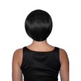 thumbnail image 2 of Bob Cut One Size Adult Costume Wig | Black, 2 of 2