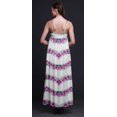 thumbnail image 4 of Bimba Robe Longue Maxi Imprimée en Rayonne Teinture sur Nœuds pour Femmes à Bretelles Spaghetti Ajustables Boho-Xxx-Grand, 4 of 5
