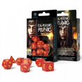 thumbnail image 1 of Q-workshop QWOSCLR23 Classic Runic Dice, Red & Yellow - Set of 7, 1 of 1
