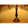 thumbnail image 4 of Tiffany Style Table Lamp Bedside Desk LED Lamp Bedroom Stained-glass 18.1'' Height Multi-Color, 4 of 4